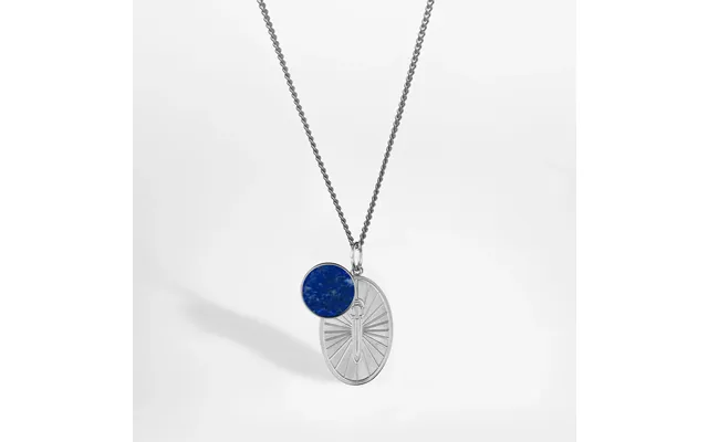 Gungnir Lapis Halskæde Sølv - 60 Cm