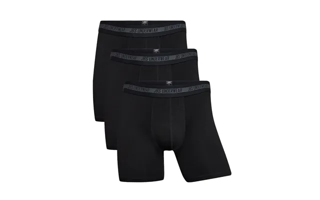 3-pak Jbs Bambus Boxershorts Med Ekstra Benlængde - Sort