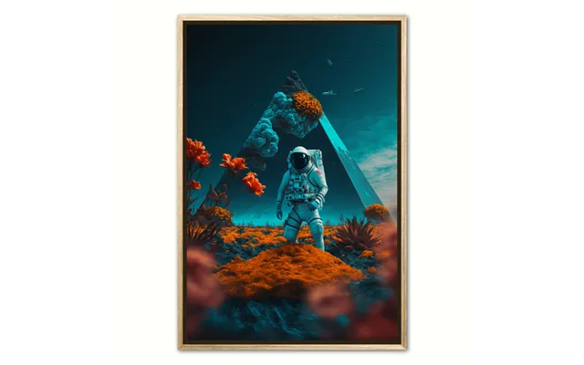 Abstrakt Pyramide - Interstellar Orange Plakat