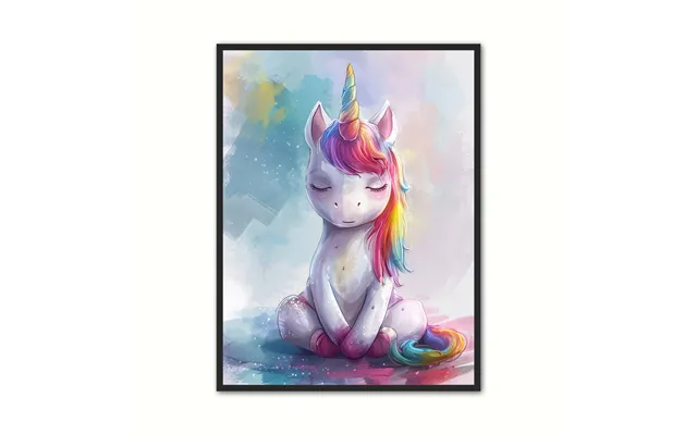 Enhjrning Plakat 12 - Brneplakater 30 X 40 Cm