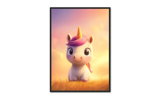 Enhjrning Plakat 31 - Brneplakat 21 X 29,7 Cm A4
