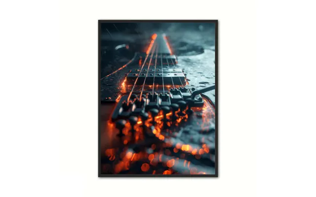 Guitar Plakat 3 - Musikplakat 30 X 40 Cm