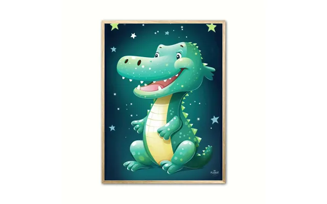Plakat Med Baby Krokodille 21 X 29,7 Cm A4
