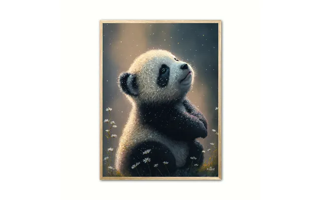 Plakat Med Baby Panda 30 X 40 Cm