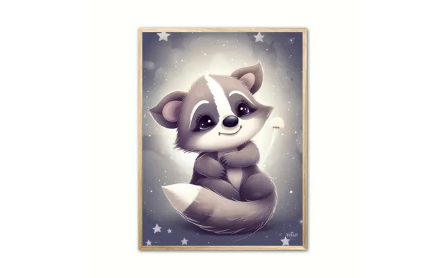 Plakat Med Baby Vaskebjrn 1 50 X 70 Cm B2
