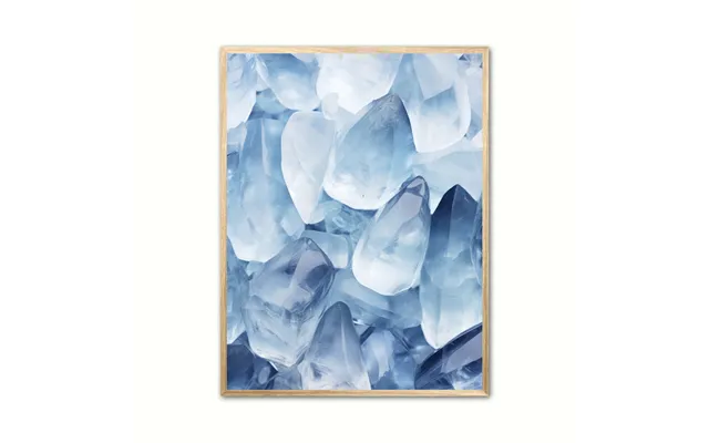 Plakat Med Celestit Nr. 1 - Krystaller 30 X 40 Cm