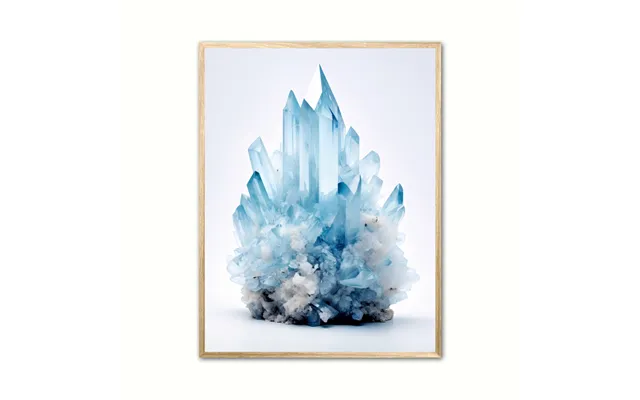 Plakat Med Celestit Nr. 9 - Krystaller 30 X 40 Cm