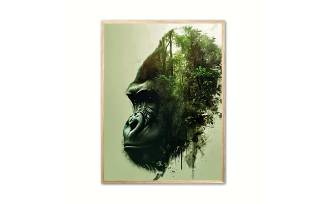 Plakat Med Gorilla Plakat 26 21 X 29,7 Cm A4