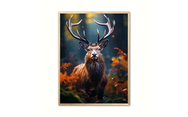 Plakat Med Hjort Plakat 1 30 X 40 Cm