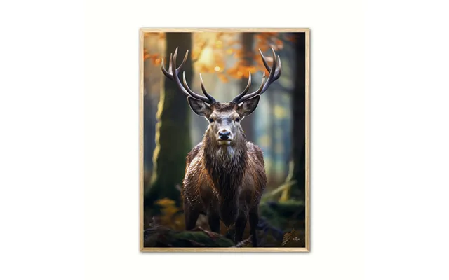 Plakat Med Hjort Plakat 2 21 X 29,7 Cm A4