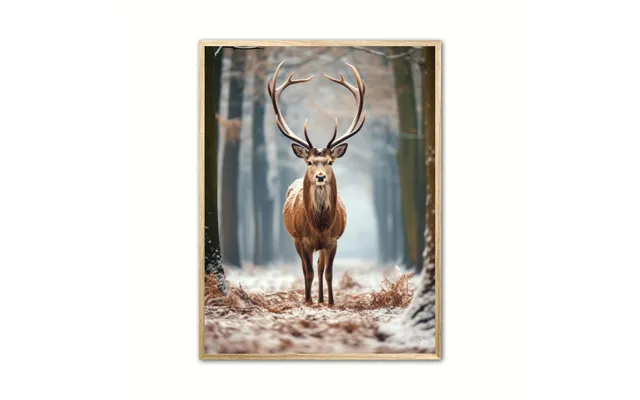 Plakat Med Hjort Plakat 3 30 X 40 Cm