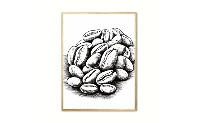 Plakat Med Kaffebnner - Plakat Nr. 5 50 X 70 Cm B2