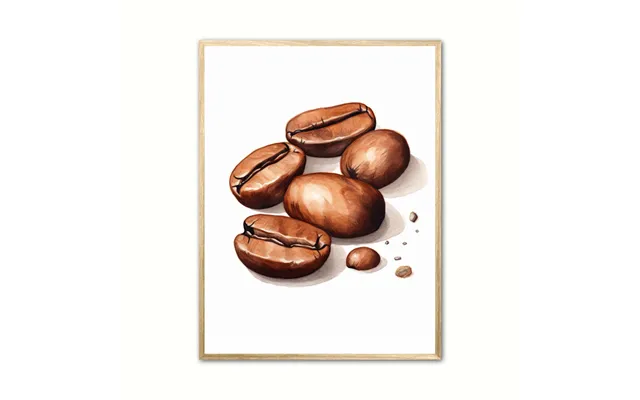 Plakat Med Kaffebnner - Plakat Nr. 6 50 X 70 Cm B2