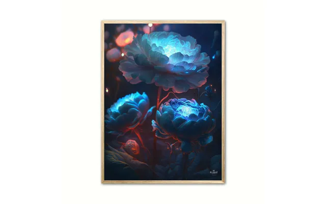 Plakat Med Pon Nr. 4 - Blomst 30 X 40 Cm