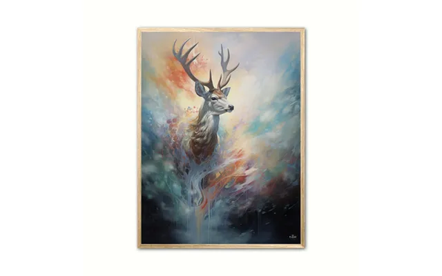 Plakat Med Stag In The Spectrum Of Dreams - Plakat 50 X 70 Cm B2