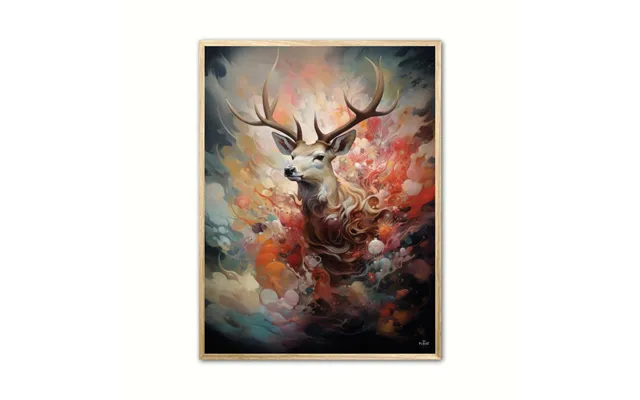 Plakat Med Stag's Vivid Dreamscape - Plakat 21 X 29,7 Cm A4