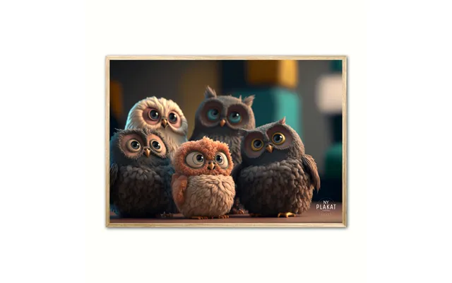 Plakat Med The Whoozle - Ugle 21 X 29,7 Cm A4