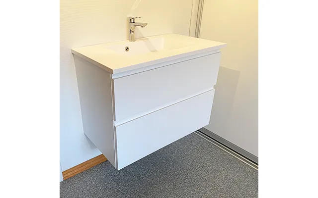 Badeskab Bilbao 102×80 Cm Hvid Laminat
