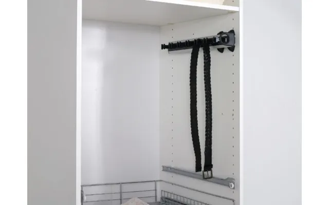 Bælteholder Til Garderobeskab 42,9 Cm Sort Plast Metal