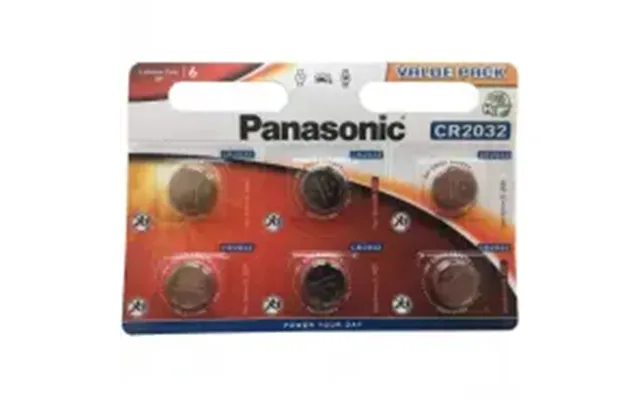 Panasonic Cr2032 3v Lithium Knapbatteri - 6 Stk.