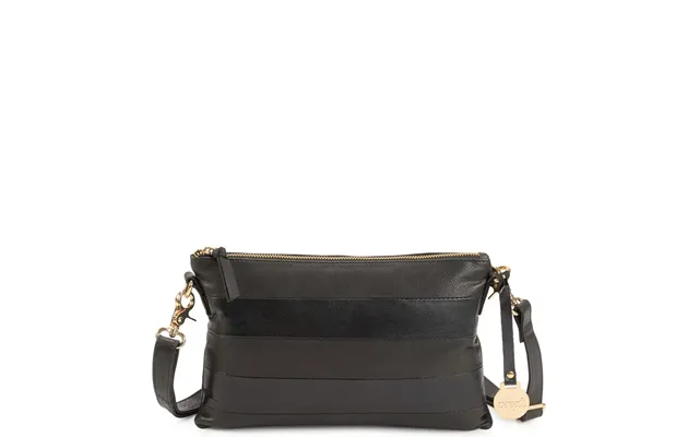 Style Livingstone I Sort Med Lynlåse I Guld. Cool Clutch - Crossbody Og Skuldertaske M