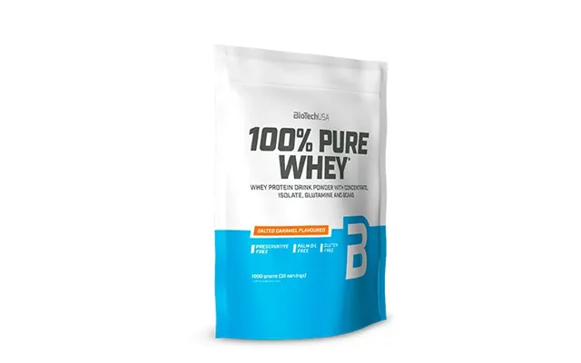 100% Pure Whey Protein Pulver Salted Caramel - 454 Gram