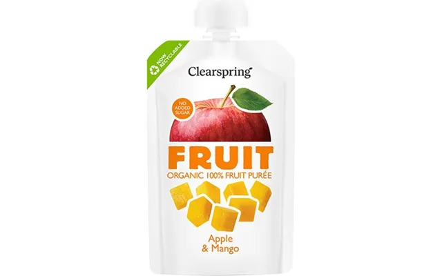 Æble & Mango Frugtpuré Økologisk - 100 Gram