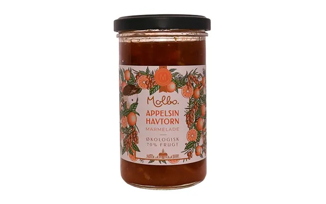 Appelsin & Havtorn Marmelade Molbo Økologisk - 290 Gram