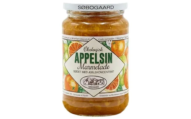 Appelsinmarmelade Sødet Med Æble Økologisk - 400 Gram