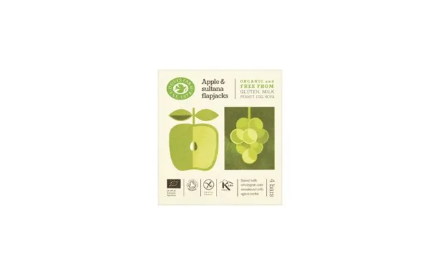 Apple & Sultana Flapjack Økologisk 4 Pak - 140 Gram