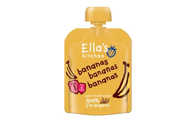 Babymos Banan 4 Mdr Økologisk Ellas Kitchen - 70 Gr