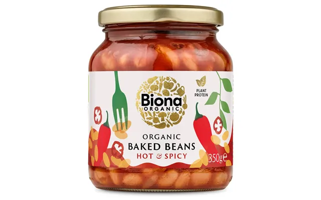 Baked Beans Hot & Spicy Økologisk - 350 Gram