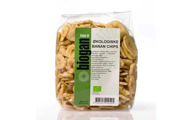 Bananchips Økologisk- 400 Gr - Biogan