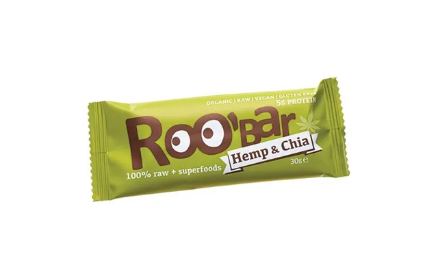 Bar Med Hamp Chia Økologisk - 30 Gram