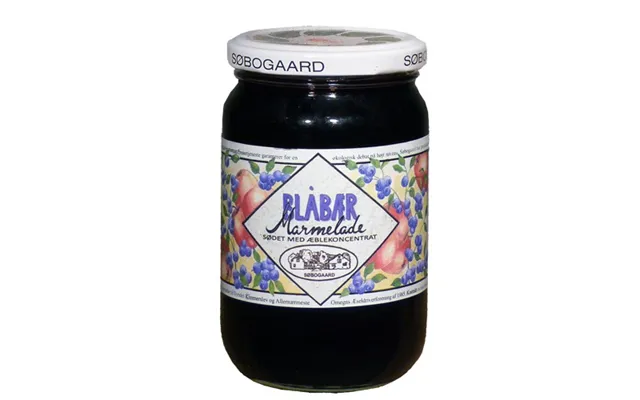 Blåbærmarmelade Sødet Med Æble Økologisk - 390 Gram