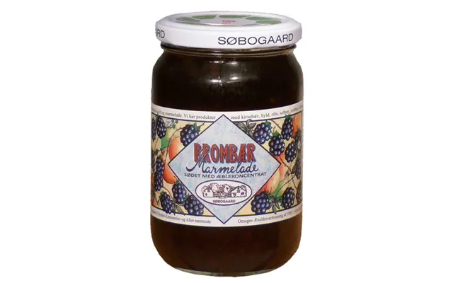 Brombærmarmelade Sødet Med Æble Økologisk - 390 Gram