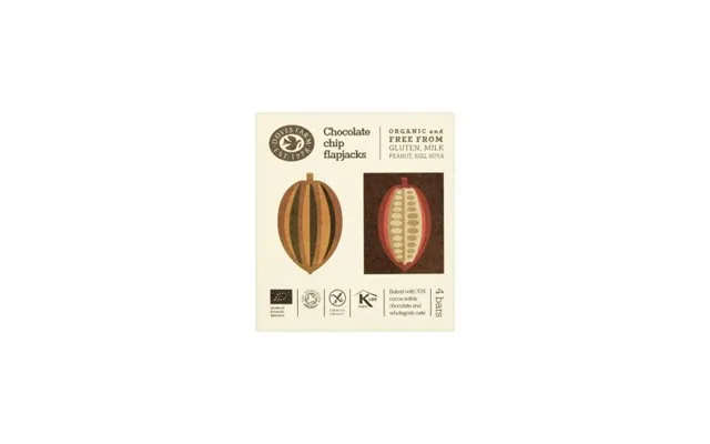 Chocolate Chip Flapjack Økologisk 4pak - 140 Gram