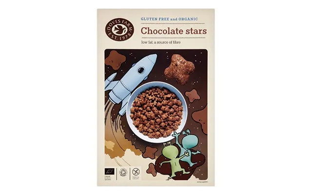 Chocolate Stars Med Choko. Glutenfri Doves Økologisk- 300 Gr - Naturesource