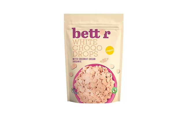 Chokoladeknapper Hvid Vegan Økologisk - 200 Gram