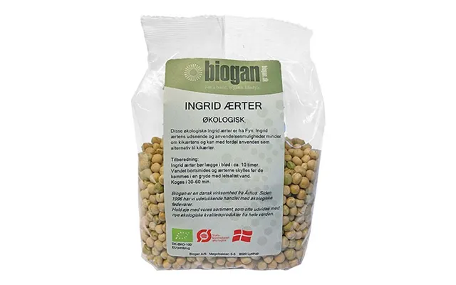 Danske Ingrid Ærter Økologisk - 500 Gram