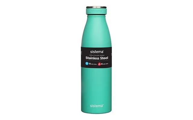 Drikkedunk Med Termo I Rustfrit Stål Mintgrøn - 500 Ml