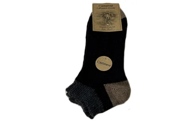 Footies Med Cashmere Mellemgrå Koksgrå - Str. 39 42 2 Par