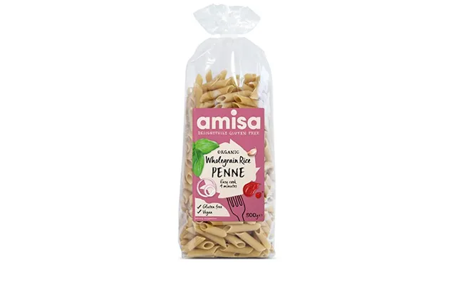 Fuldkornsris Penne Pasta Økologisk - 500 Gram product image