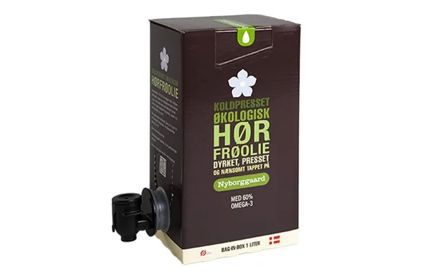 Hørfrøolie Koldpresset Dansk Økologisk - 1 Ltr