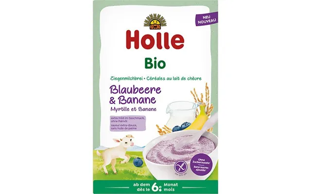 Holle Goat Milk Cereal Blueberry & Banana Økologisk - 200 Gram