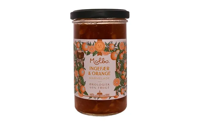Ingefær & Orange Marmelade Molbo Økologisk - 290 Gram