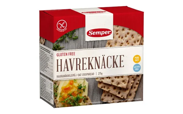 Knækbrød Havre Glutenfri - 215 Gram