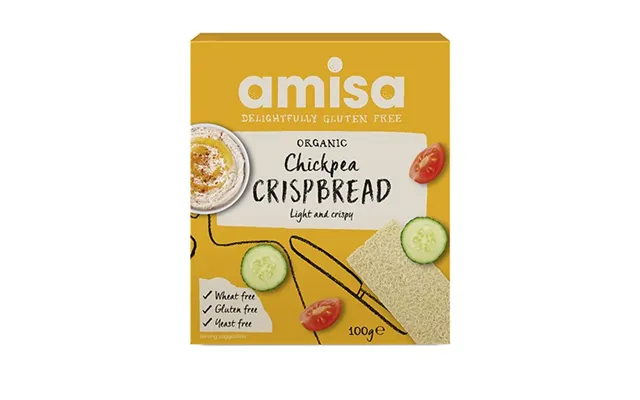 Knækbrød M. Kikærter Glutenfri Økologisk - 100 Gram