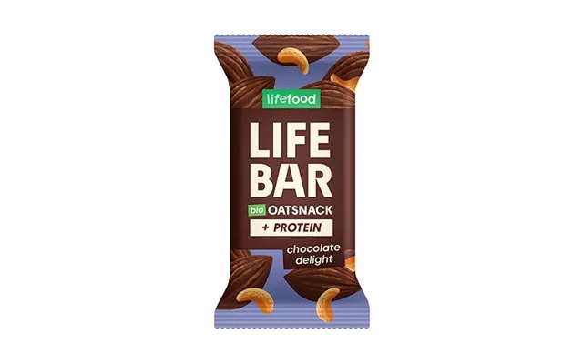 Lifebar Havre Snack Protein Chocolate Delight Økologisk - 40 Gram