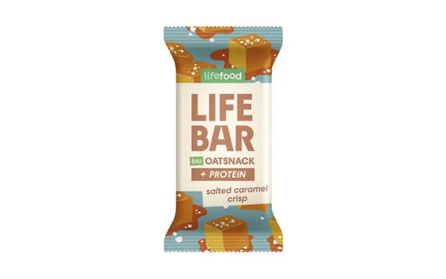 Lifebar Havre Snack Protein Salted Caramel Crisp Økologisk - 40 Gram